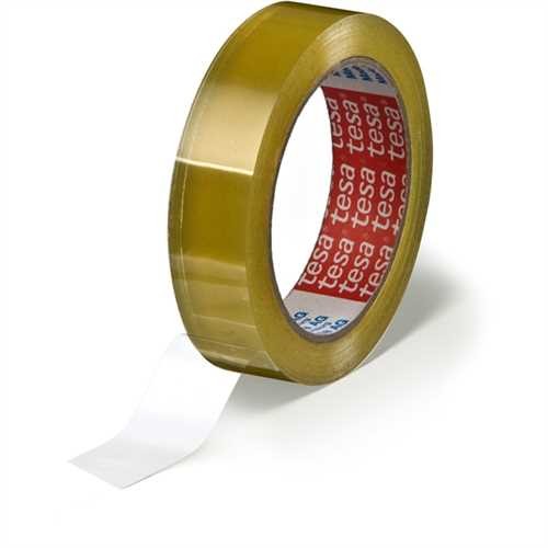 tesa Klebeband 4204, PVC, selbstklebend, 25 mm x 66 m, farblos, transparent (6 Stück)