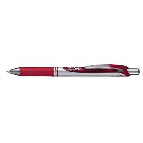 Pentel Gelschreiber ENERGEL BL77 Xm retractable, Druckmechanik, 0,35 mm, Schreibfarbe: rot