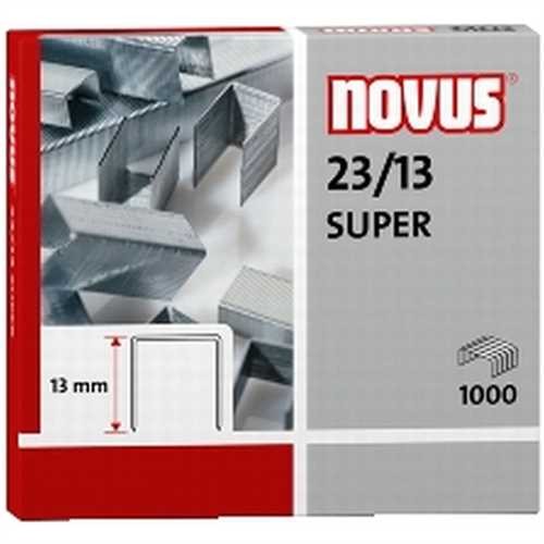 NOVUS Heftklammer, SUPER, 23/13, verzinkt (1.000 Stück)