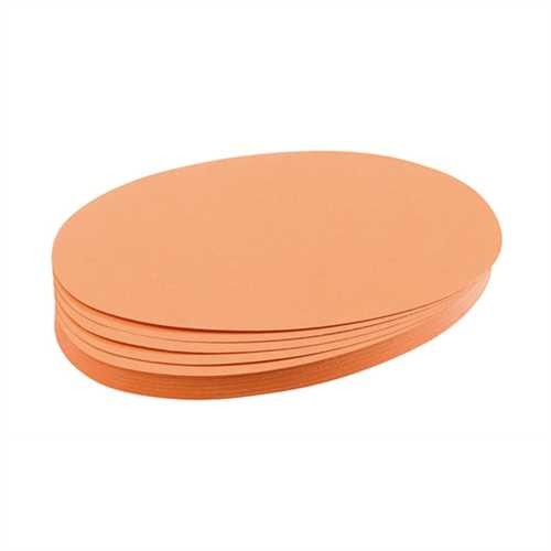 Franken Moderationskarte, Oval, 190 x 110 mm, orange, 500