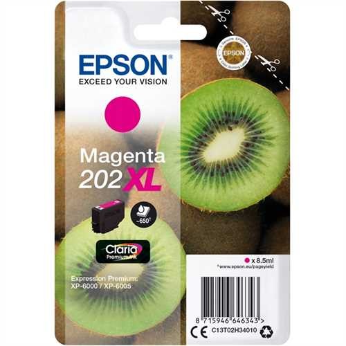 EPSON Tintenpatrone, 202XL, C13T02H34010, original, magenta, 8,5 ml