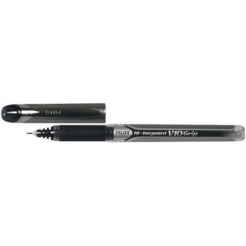 PILOT Tintenkugelschreiber, Hi-tecpoint V10 Grip BXGPN-V10, 0,7 mm, Schreibfarbe: schwarz