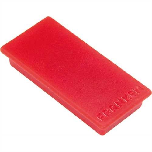 FRANKEN HM2350 01 - Rechteckige Haftmagnete, Ø 23x50 mm, Tragfähigkeit: 1.000 g, rot, 10 Stück