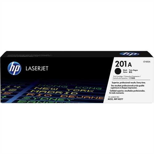 HP Toner, 201A, CF400A, original, schwarz, 1.500 Seiten