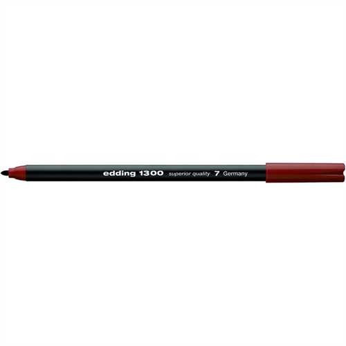 edding Faserschreiber 1300 color pen, 2 mm, Schreibfarbe: braun