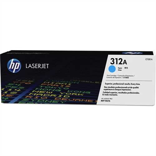 HP Toner, 312A, CF381A, original, cyan, 2.700 Seiten