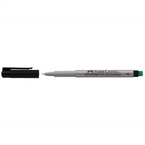 FABER-CASTELL OH-Stift MULTIMARK, F, non-permanent, 0,6 mm, Schreibfarbe: schwarz