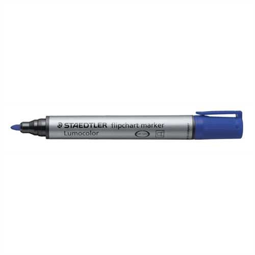 STAEDTLER Flipchartmarker Lumocolor 356, nachfüllbar, Rundspitze, 2 mm, Schreibfarbe: blau