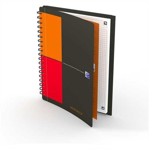 Oxford Collegeblock International Meetingbook, Polypropylen, kariert, 10fach Lochung, B5, 90 g/m², 8