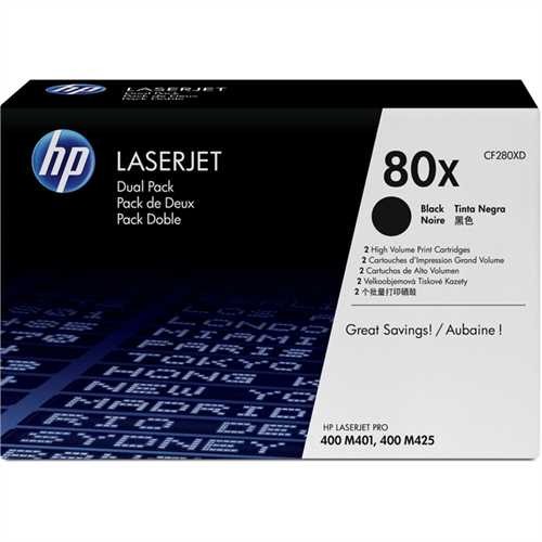 HP Toner, CF280XD, original, schwarz, 2 x 6.900 Seiten (2 Stück)