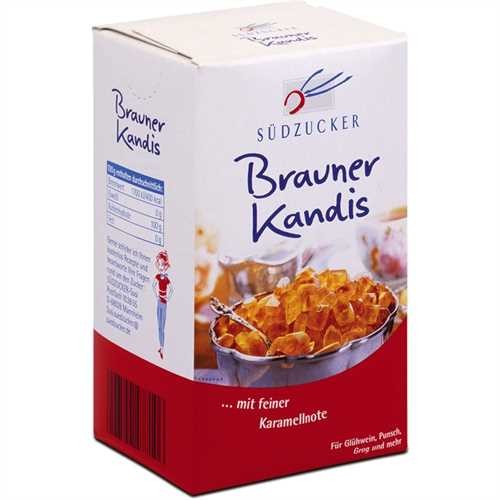 SÜDZUCKER Kandiszucker, Würfel, braun, Karton (500 g)