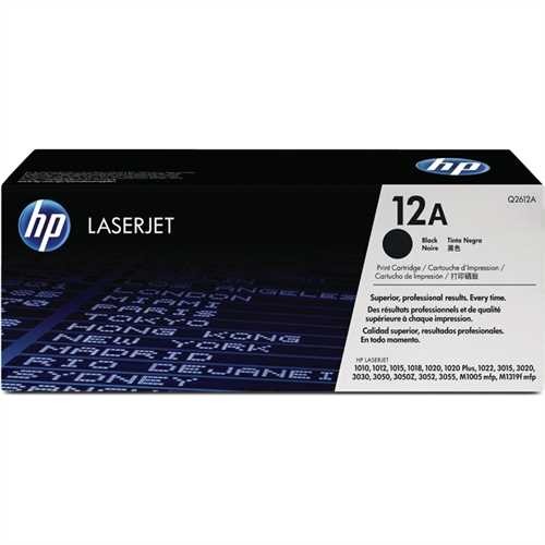 HP Toner, 12A, Q2612A, original, schwarz, 2.000 Seiten