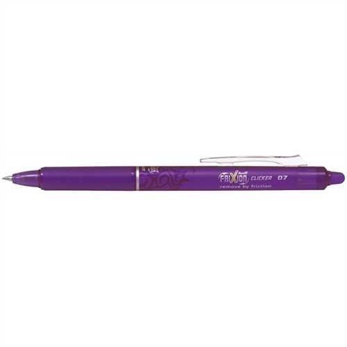 PILOT Tintenkugelschreiber FRIXION ball CLICKER BLRT-FR7, 0,4 mm, Schreibfarbe: violett