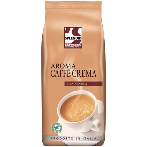 Splendid Kaffee Aroma Caffé Crema, koffeinhaltig, ganze Bohne (1 kg)