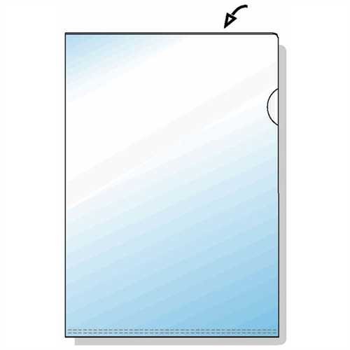 ReXel Sichthülle Top Quality, PVC-Hartfolie, oben / rechts offen, A4, 0,135 mm, farblos, glatt (50 S