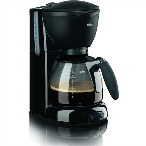 BRAUN Kaffeemaschine CaféHouse Pure Aroma Plus KF 560, 1.100 W, für: 10 Tassen, schwarz