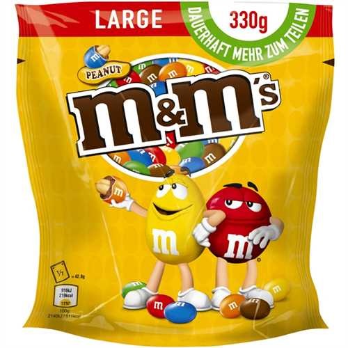 m&m's Schokoladenbonbon, PEANUT, Beutel (330 g)