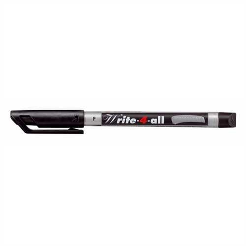 STABILO Permanentmarker Write-4-all, Rundspitze, F, 0,7 mm, Schreibfarbe: schwarz