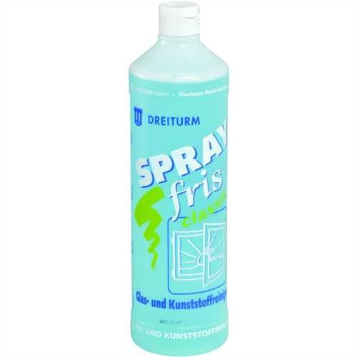 DREITURM Glasreiniger SPRAYfris classic, Flasche, blau (1 l)