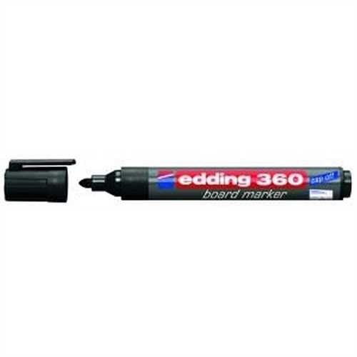 edding Boardmarker 360, Rundspitze, 1,5 - 3 mm, Schreibfarbe: schwarz