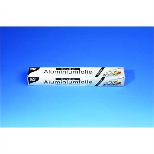 PAPSTAR Aluminiumfolie, Spenderkarton, 30 cm x 10 m, 0,015 mm (1 Rolle)