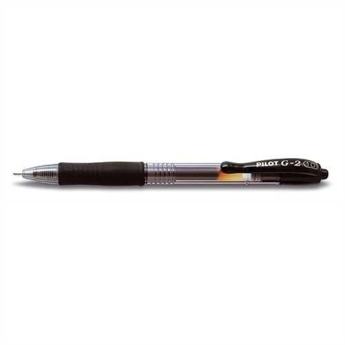 PILOT Gelschreiber G-2 10, Druckmechanik, 0,6 mm, Schreibfarbe: schwarz