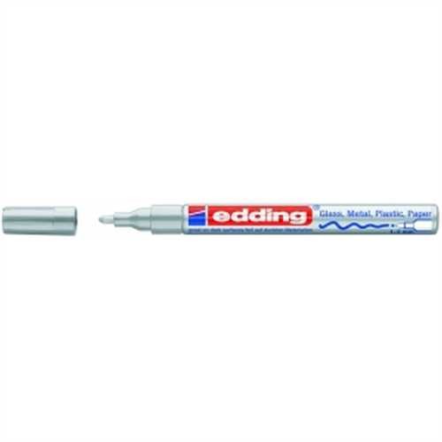 edding Lackmarker, 751, Rundspitze, 1 - 2 mm, Schreibfarbe: silber