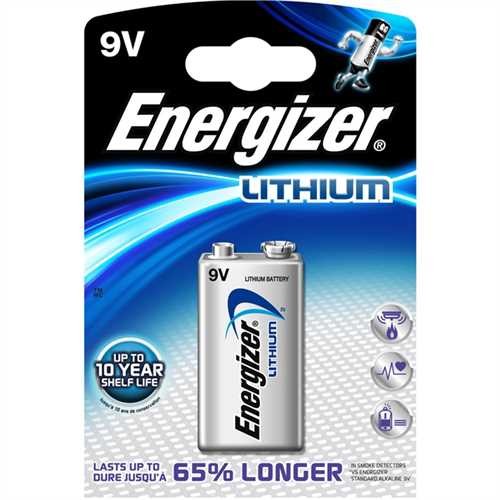 Energizer Batterie, Ultimate LITHIUM, E-Block, 6LR61, 9 V